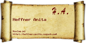Heffner Anita névjegykártya